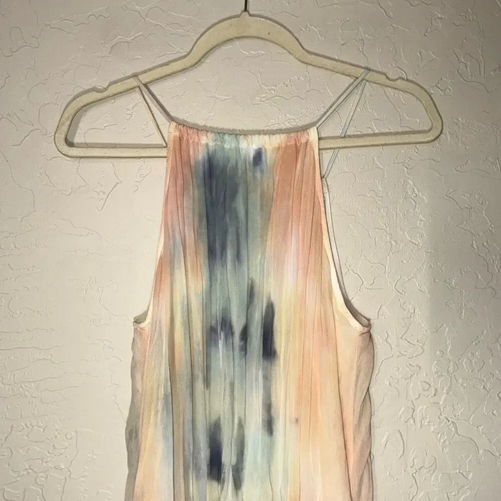 Young Fabulous & Broke Elie Trapeze in Buttercup Picnic Wash Maxi Dress - Picture 2 of 7